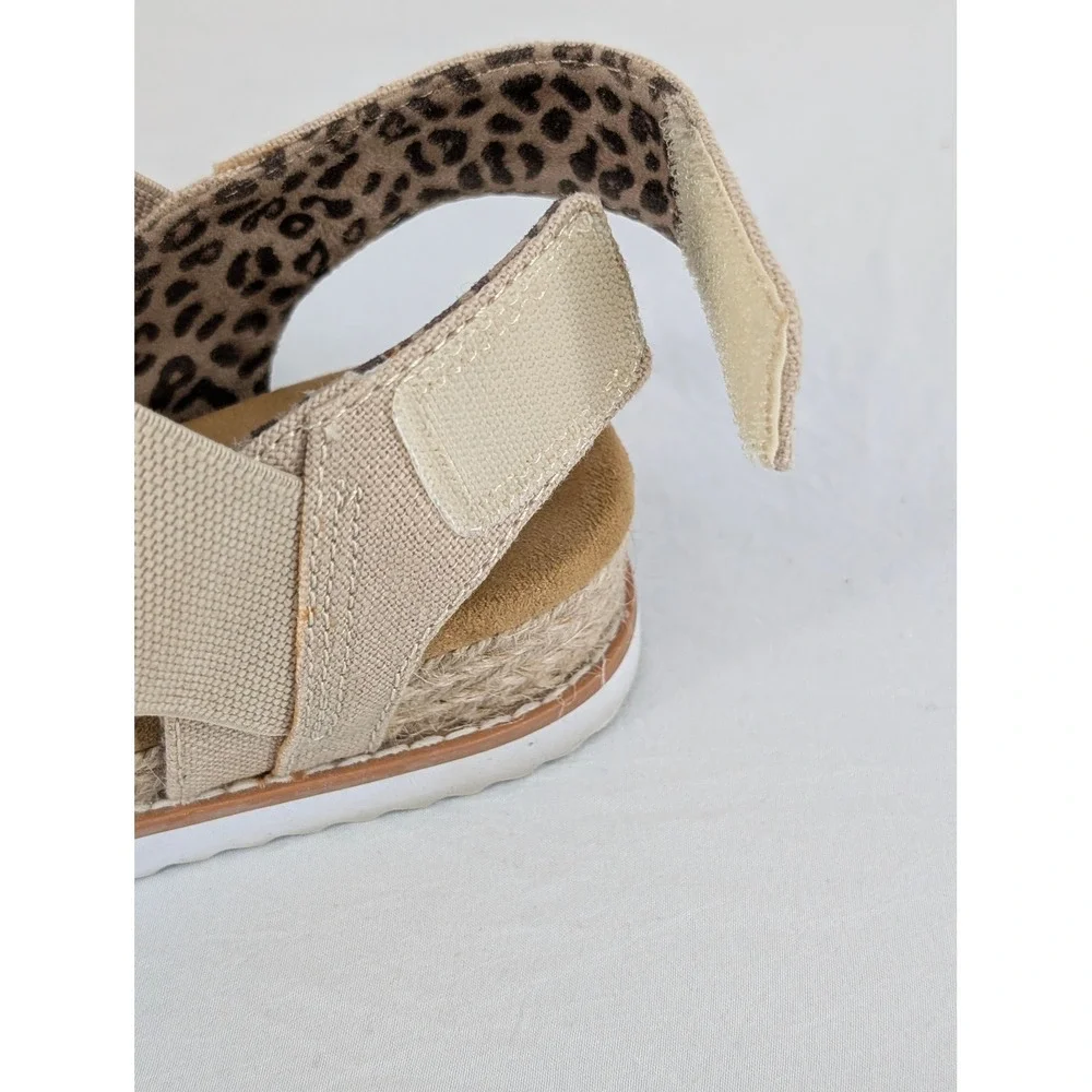 BOBS Skechers Desert Kiss Sandals Natural Beige Wmns 6 Neutral Earthy Espadrille
